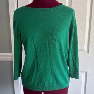 Ann Taylor Factory Green Lightweight Sweater – Size Large
